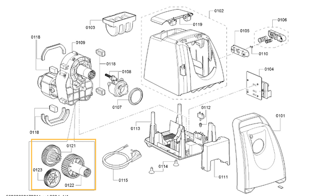 Шестерня шнека для м'ясорубки Bosch 10018164 (H=89, Ø77 мм), фото – 2