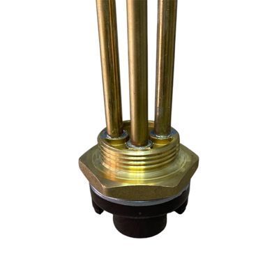 ТЕН з термостатом 2000W мідний, різьбовий фланець &Oslash;42 мм (1 1/4"), L=265 mm, фото &ndash; 4