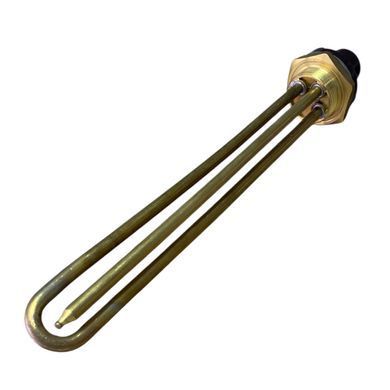 ТЭН с термостатом 3000W медный, резьбовой фланец &Oslash;42 мм (1 1/4"), L=265 mm, фото &ndash; 2