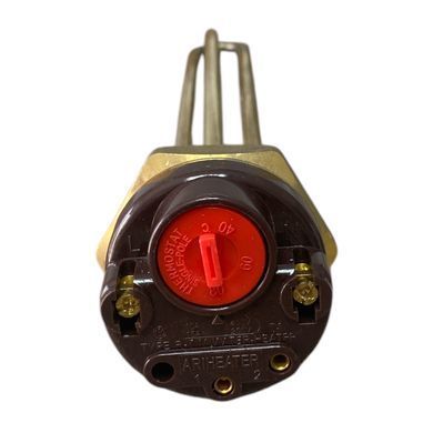 ТЕН з термостатом 1500W мідний, різьбовий фланець &Oslash;42 мм (1 1/4"), L=265 mm, фото &ndash; 4