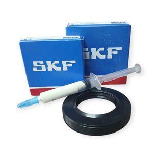 Підшипники SKF для стиральной машины Bosch (6205/6206, сальник 37.4*62*10/12, смазка), фото &ndash; 1